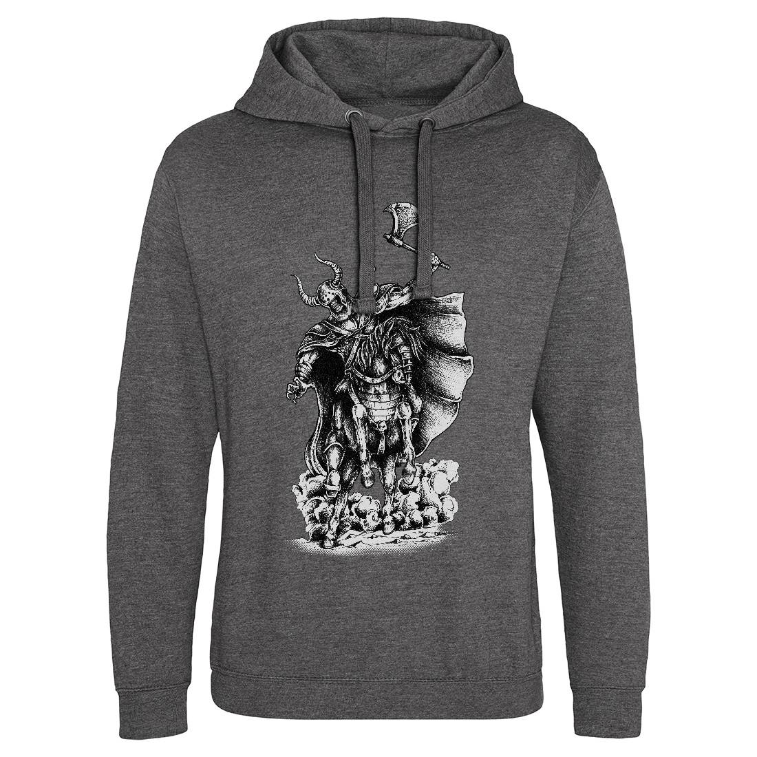 Warrior Skull Mens Hoodie Without Pocket Warriors A497
