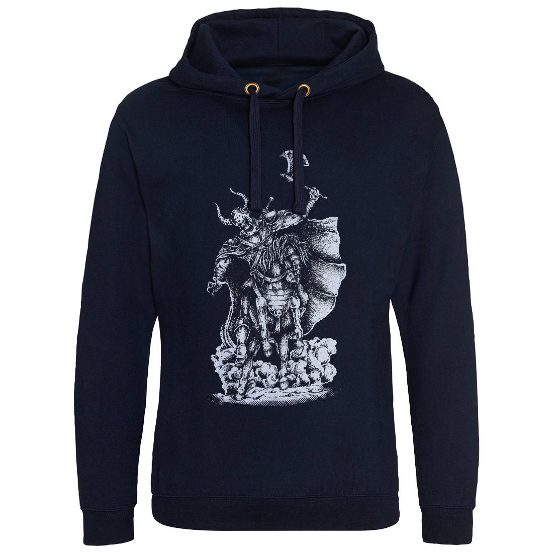 Warrior Skull Mens Hoodie Without Pocket Warriors A497
