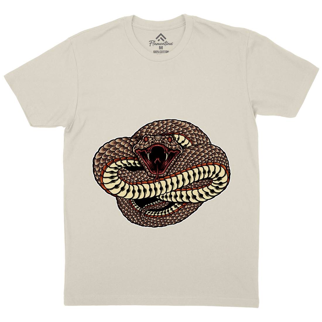 Wild And Dangerous Mens Organic Crew Neck T-Shirt Animals A498