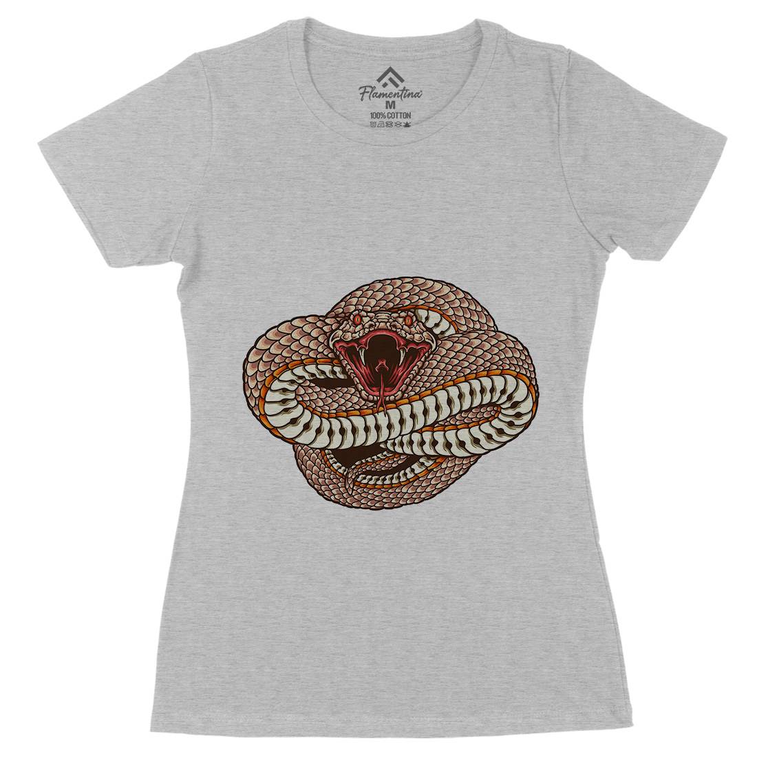 Wild And Dangerous Womens Organic Crew Neck T-Shirt Animals A498
