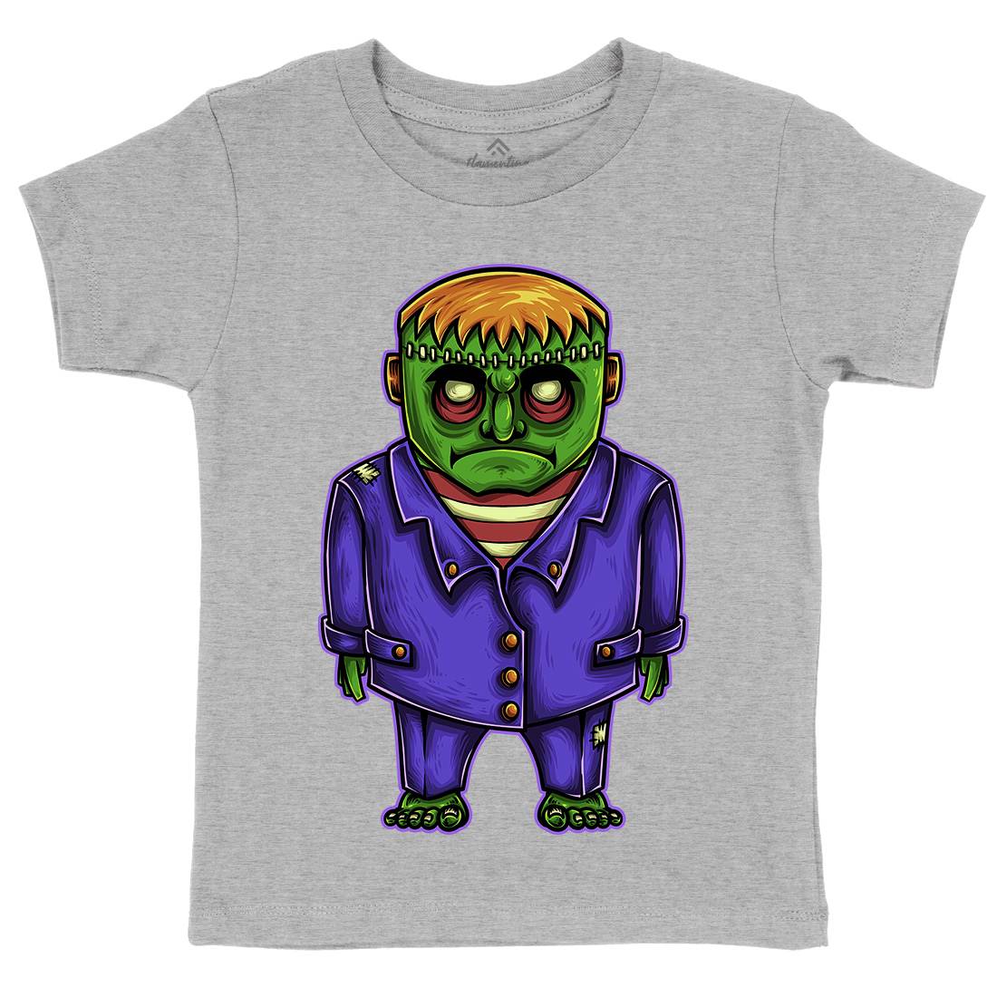 Zombie Kids Crew Neck T-Shirt Horror A500