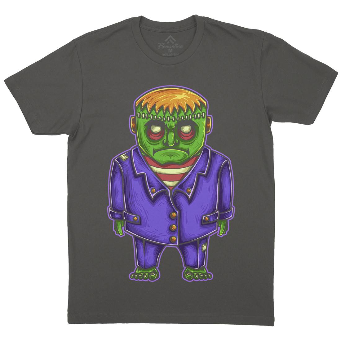 Zombie Mens Crew Neck T-Shirt Horror A500