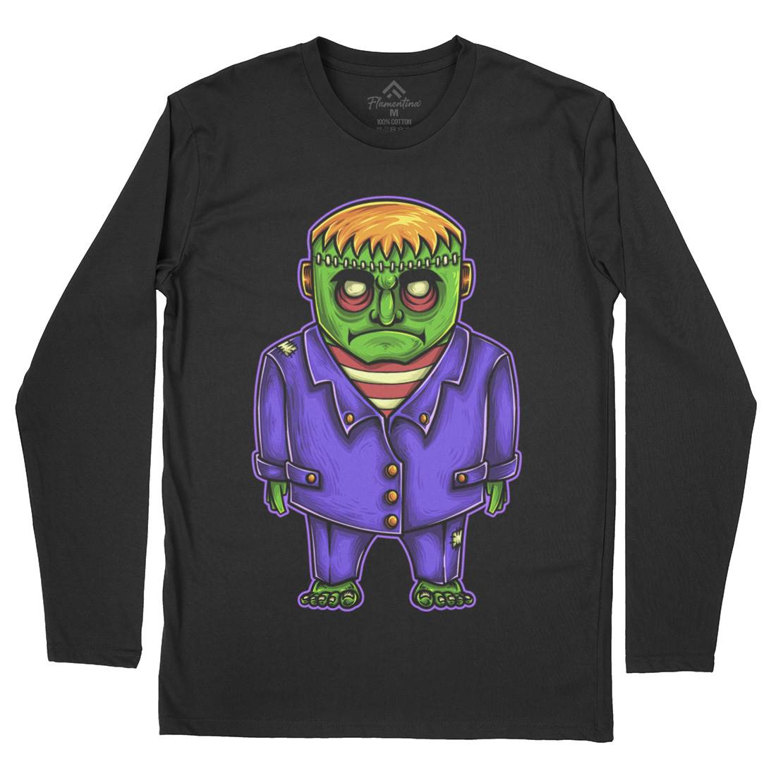 Zombie Mens Long Sleeve T-Shirt Horror A500