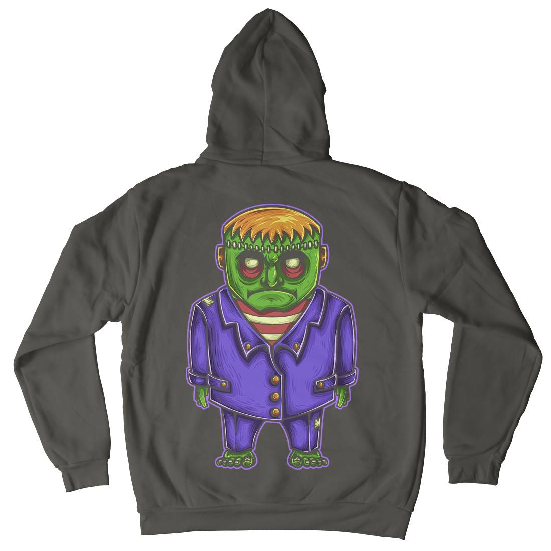 Zombie Mens Hoodie With Pocket Horror A500