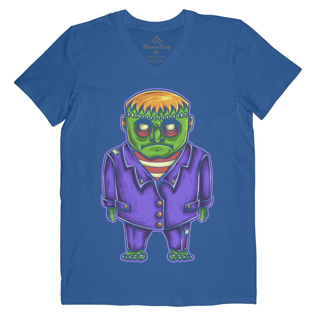 Zombie Mens V-Neck T-Shirt Horror A500
