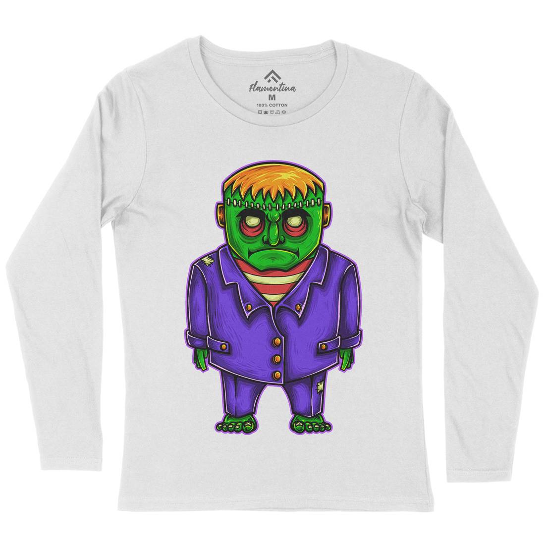 Zombie Womens Long Sleeve T-Shirt Horror A500