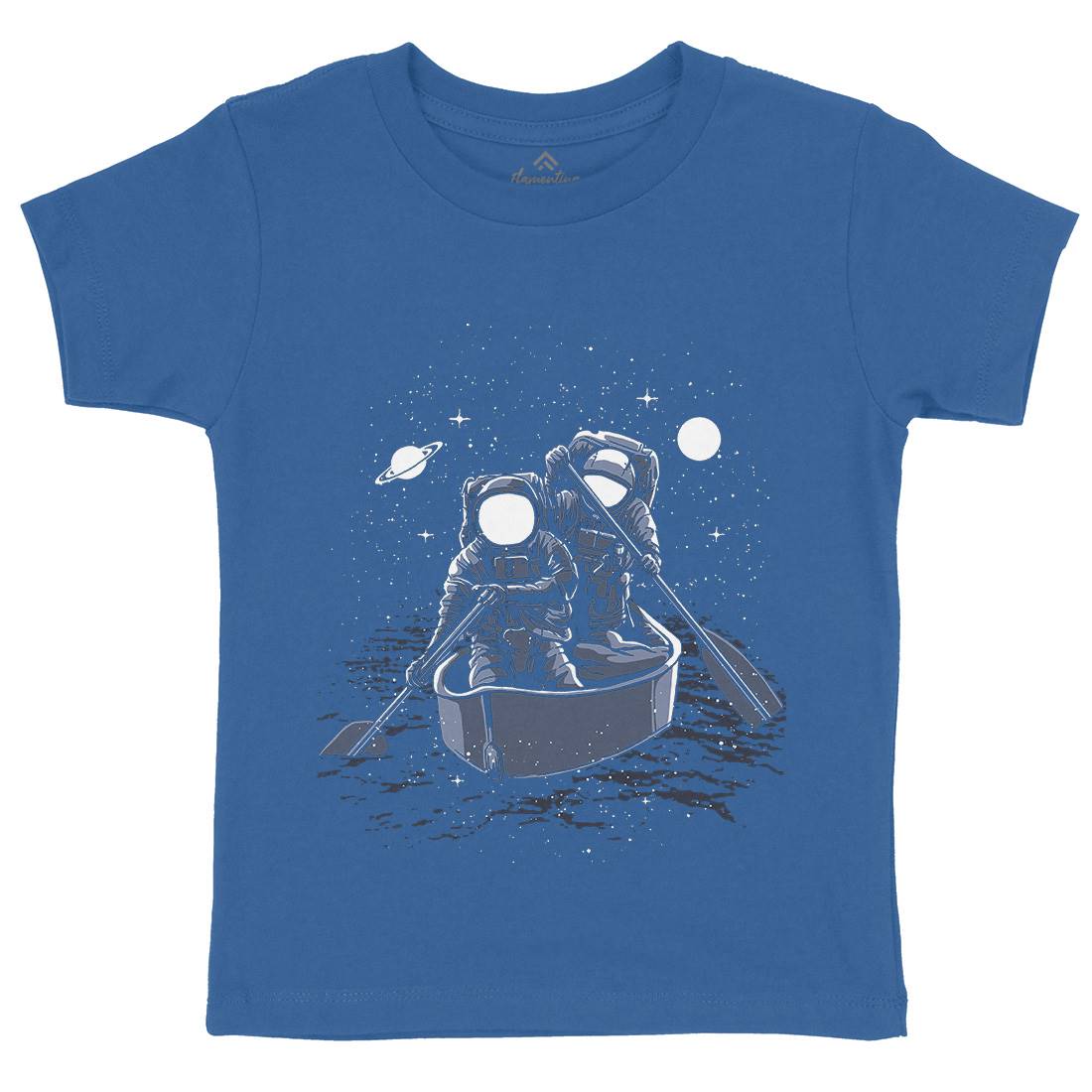 Across The Galaxy Kids Crew Neck T-Shirt Space A501