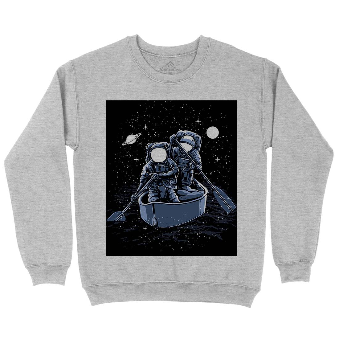 Across The Galaxy Mens Crew Neck Sweatshirt Space A501