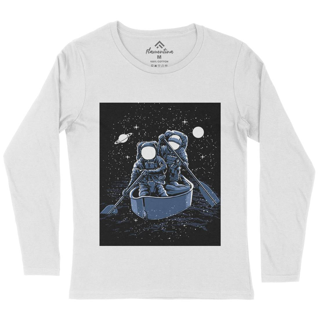 Across The Galaxy Womens Long Sleeve T-Shirt Space A501