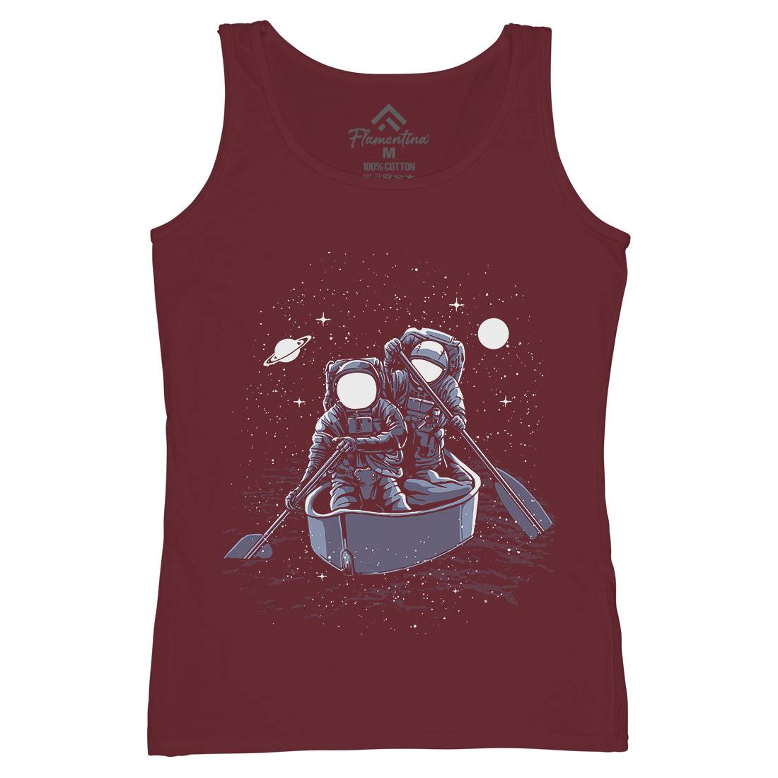 Across The Galaxy Womens Organic Tank Top Vest Space A501