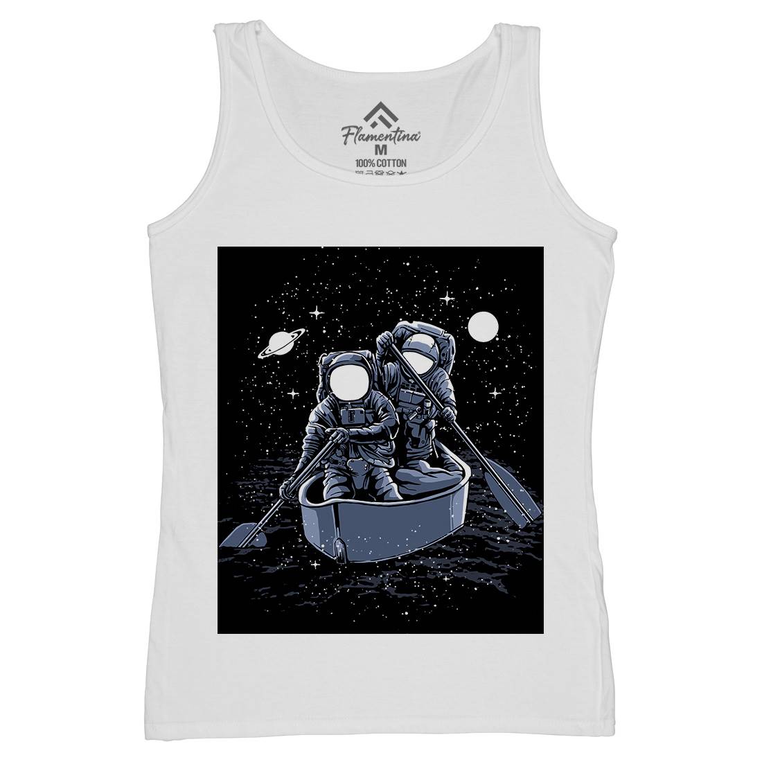 Across The Galaxy Womens Organic Tank Top Vest Space A501
