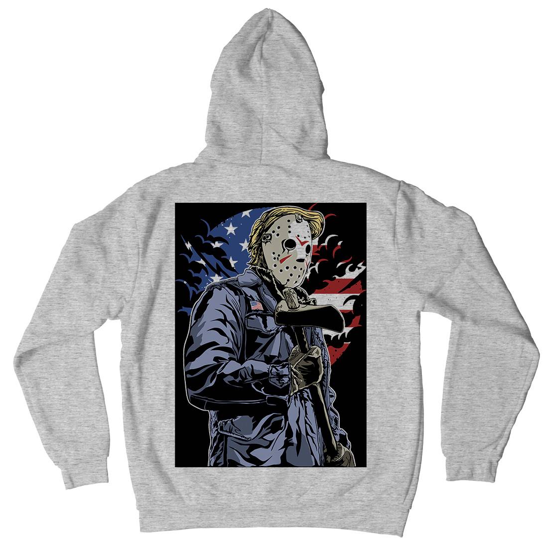 American Killer Mens Hoodie With Pocket Horror A502