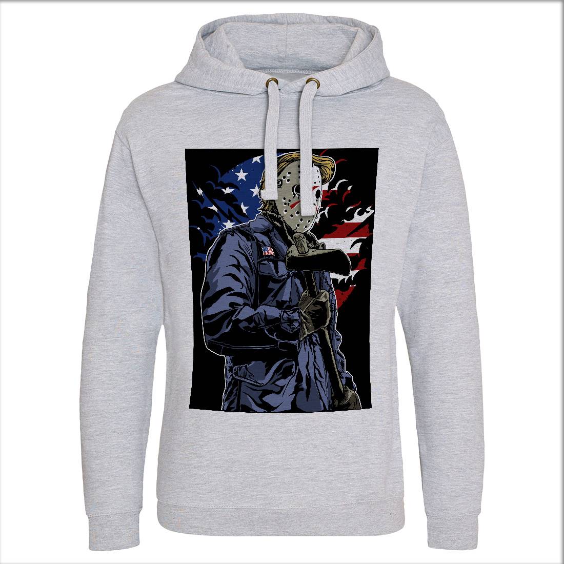 American Killer Mens Hoodie Without Pocket Horror A502