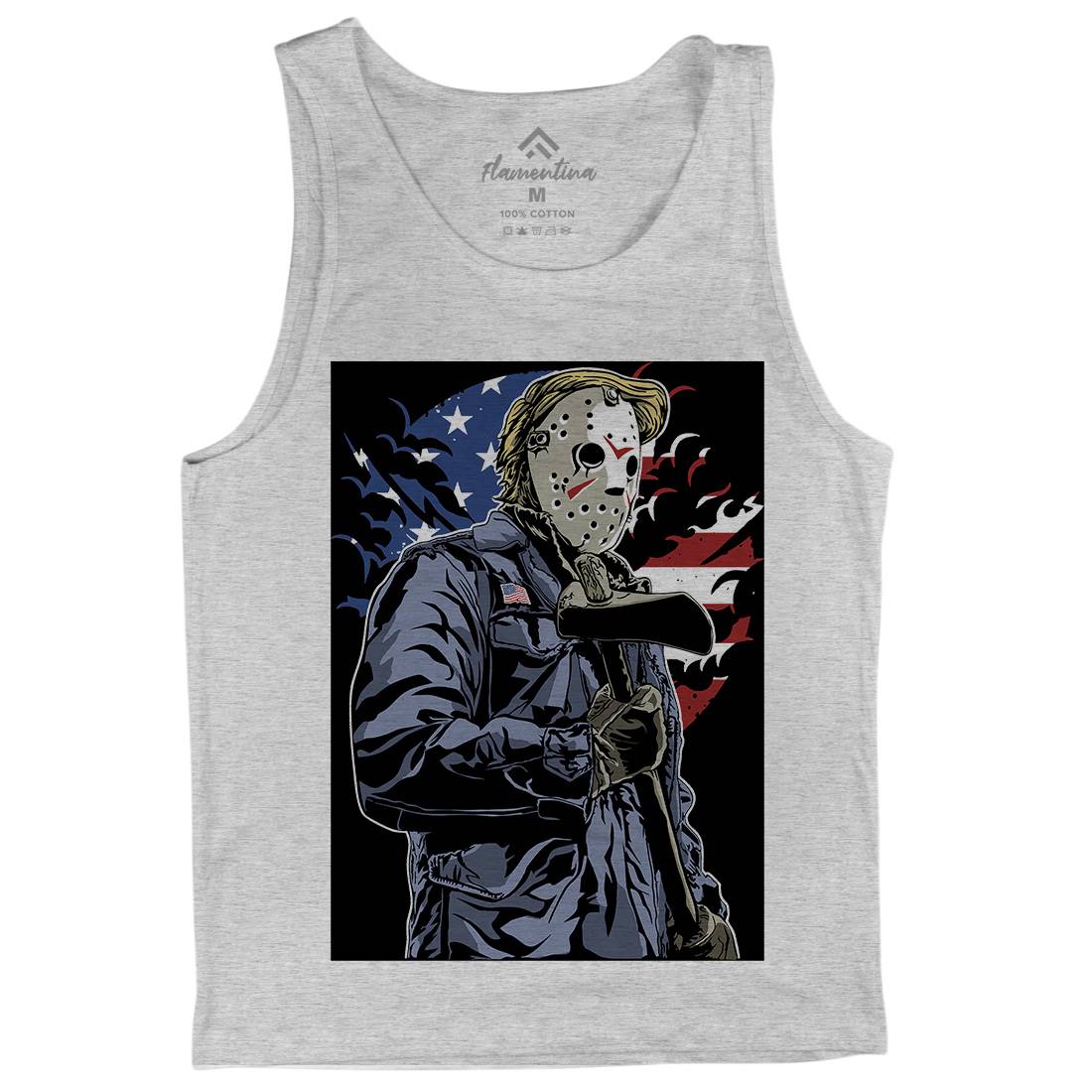 American Killer Mens Tank Top Vest Horror A502