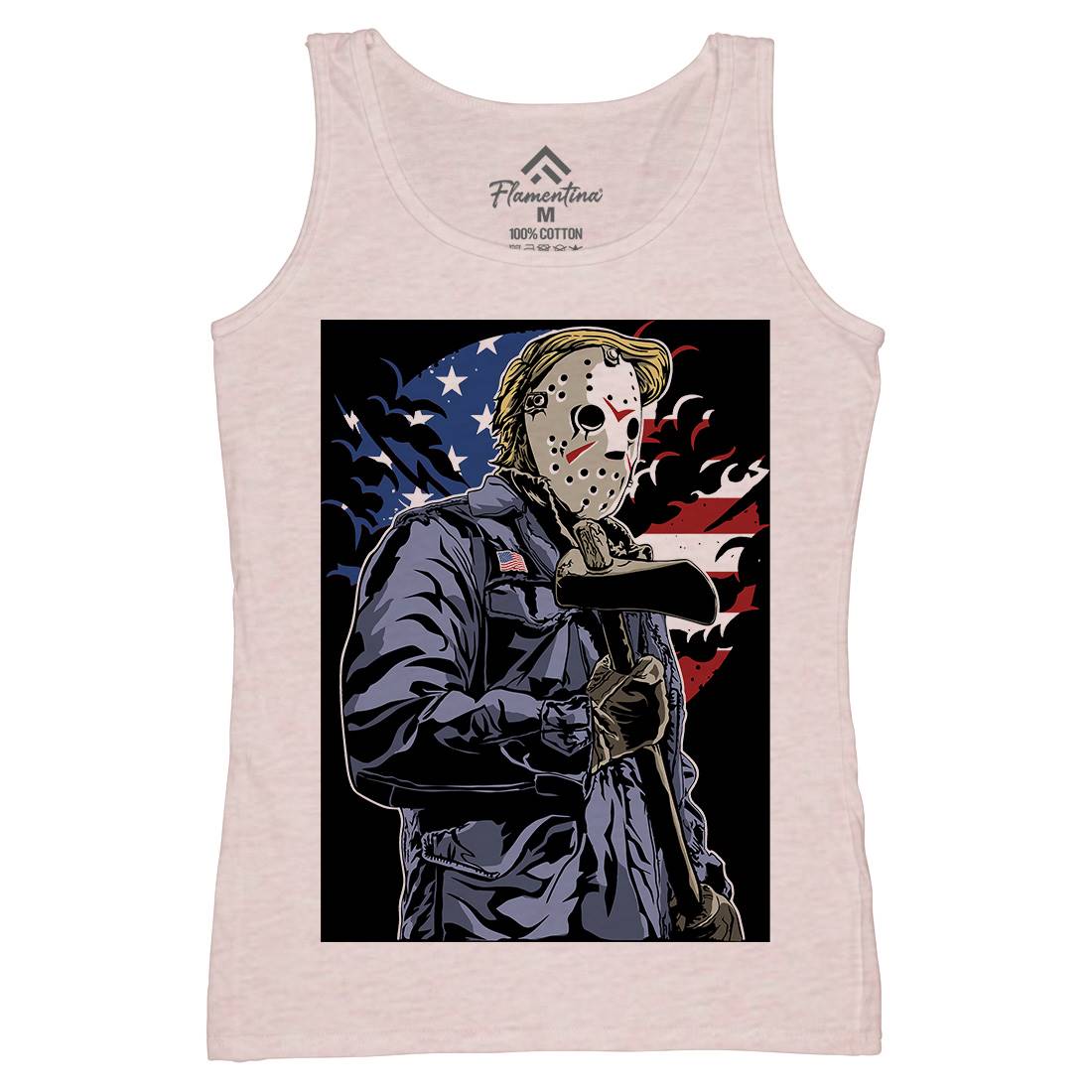 American Killer Womens Organic Tank Top Vest Horror A502