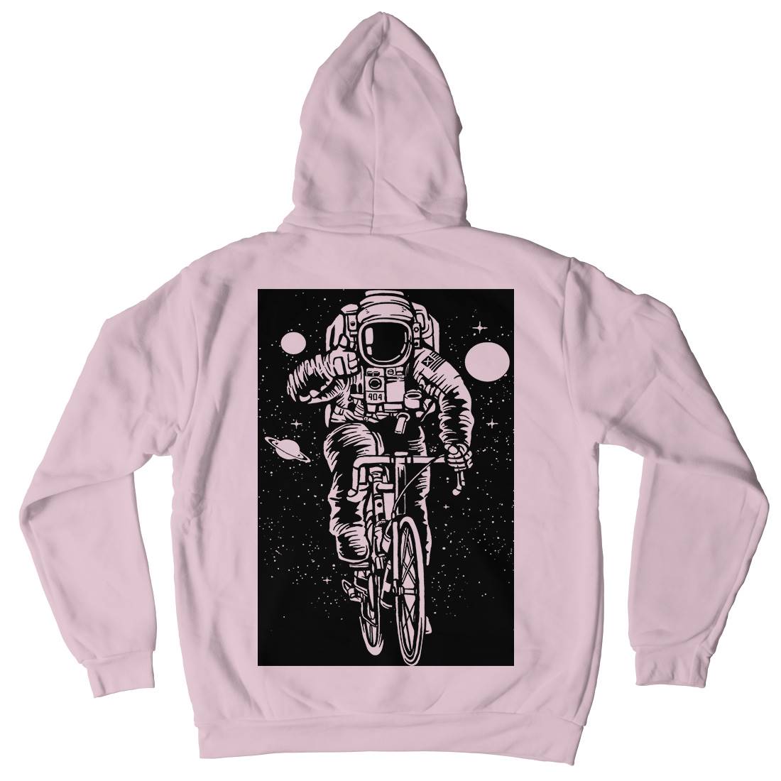 Astronaut Bicycle Kids Crew Neck Hoodie Space A503