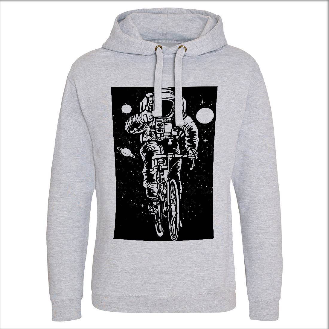 Astronaut Bicycle Mens Hoodie Without Pocket Space A503