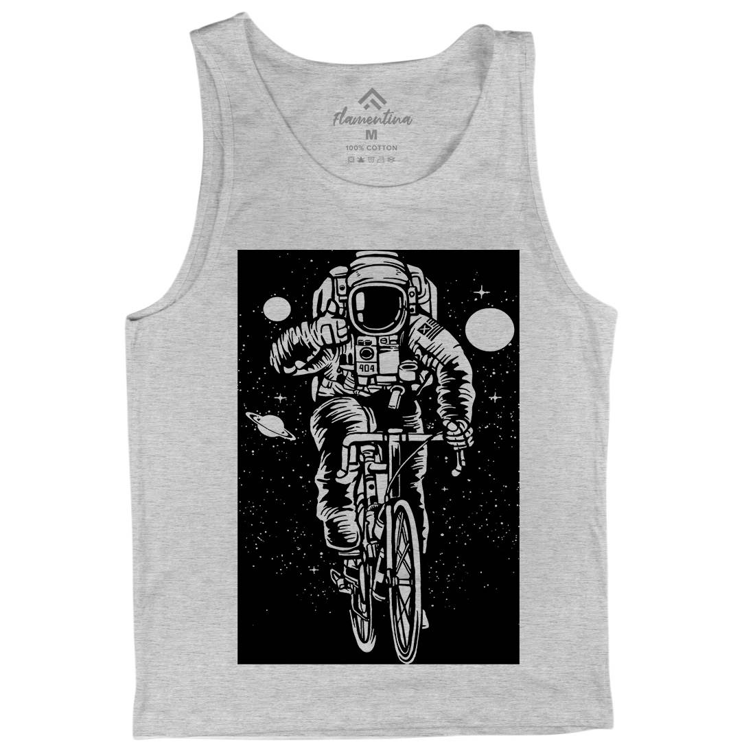 Astronaut Bicycle Mens Tank Top Vest Space A503
