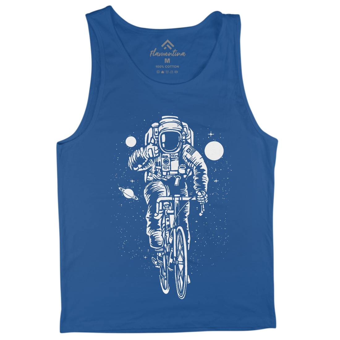 Astronaut Bicycle Mens Tank Top Vest Space A503