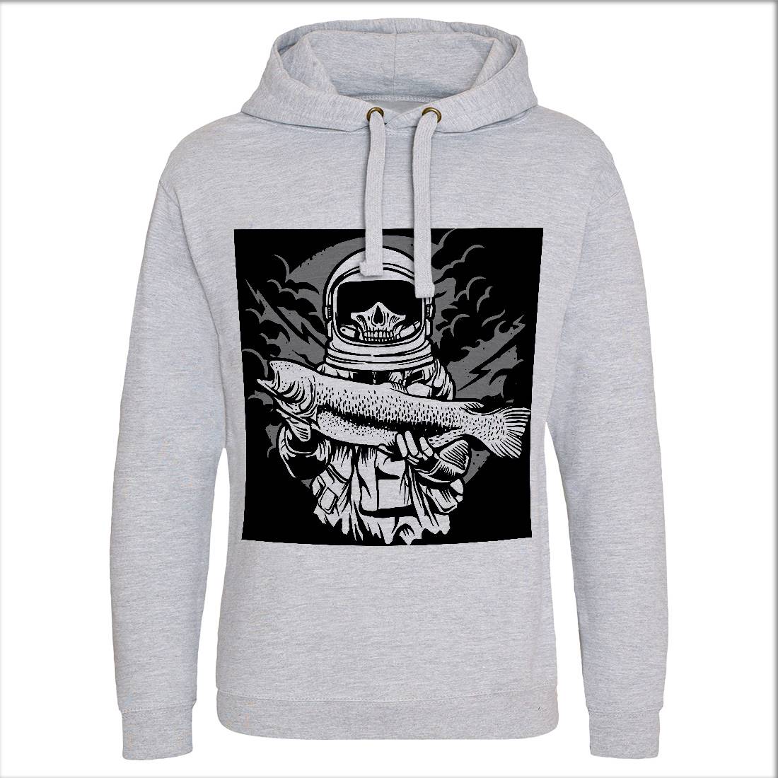 Astronaut Fishing Mens Hoodie Without Pocket Space A504