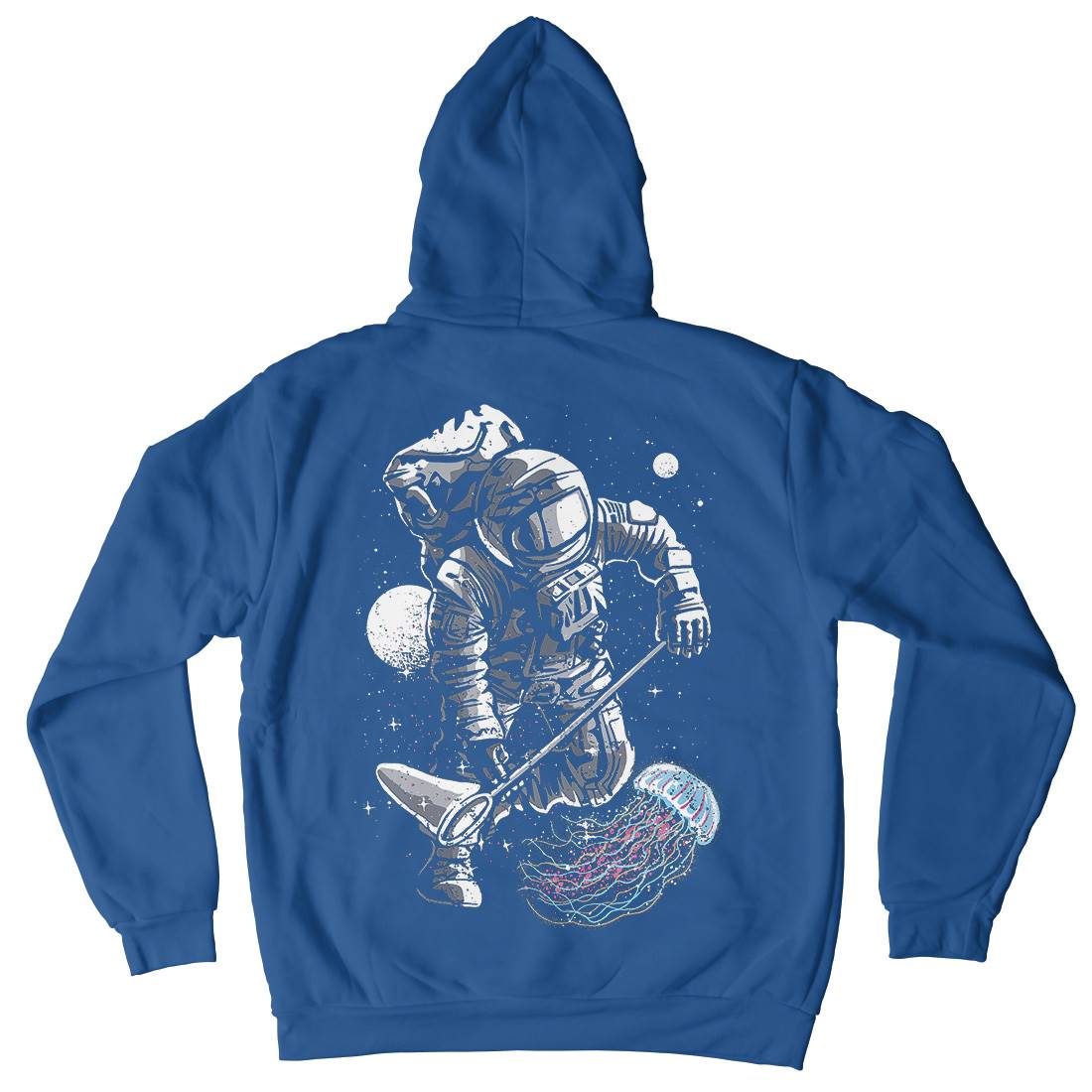 Astronaut Jellyfish Mens Hoodie With Pocket Space A505