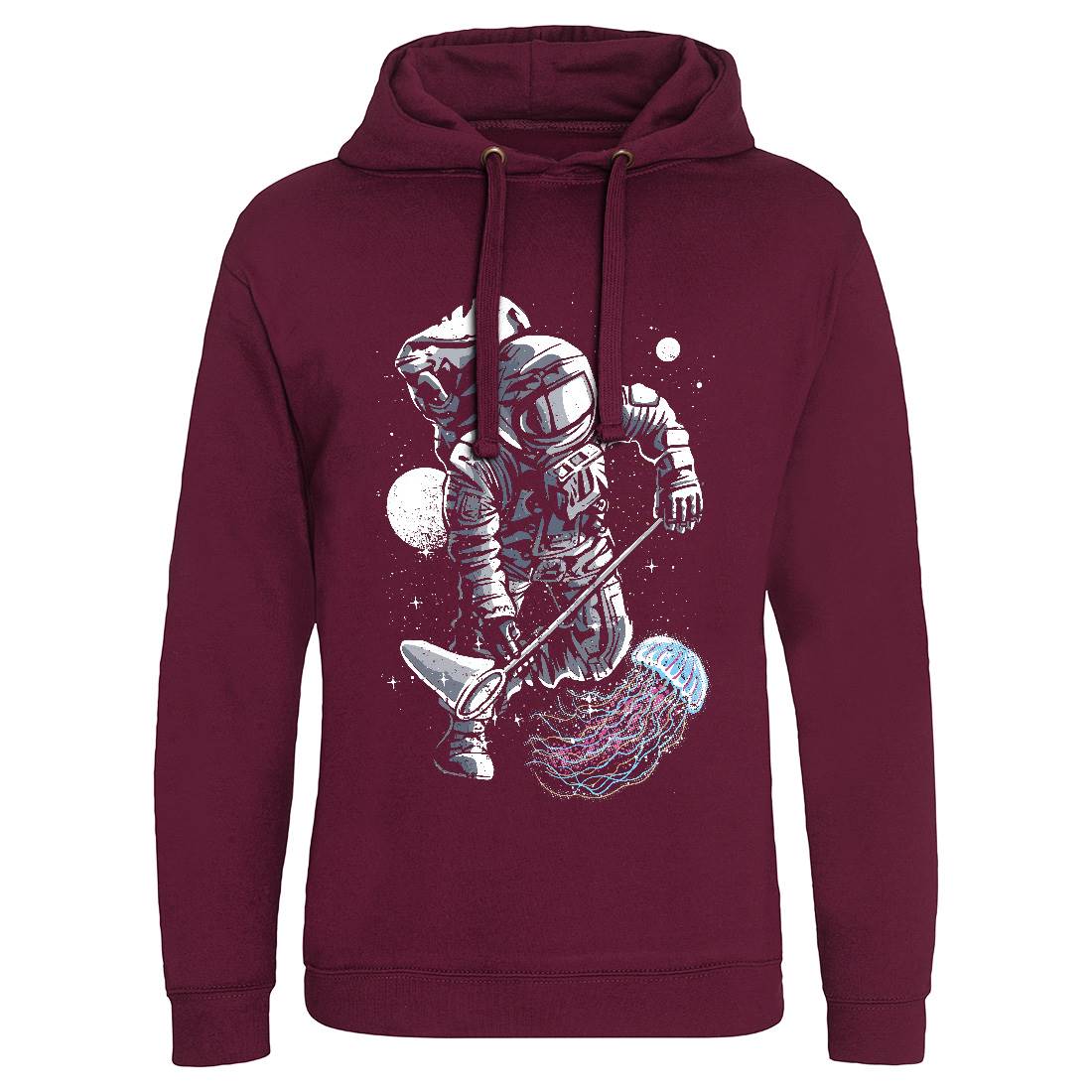 Astronaut Jellyfish Mens Hoodie Without Pocket Space A505