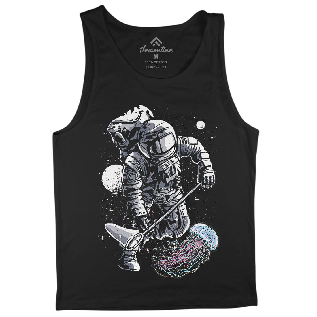 Astronaut Jellyfish Mens Tank Top Vest Space A505