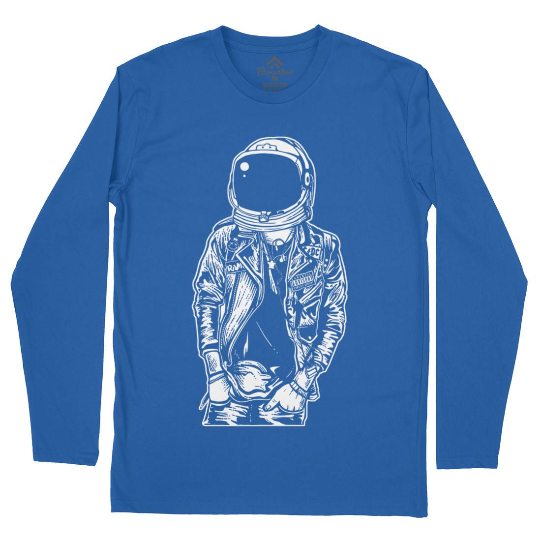 Astronaut Punkster Mens Long Sleeve T-Shirt Space A507