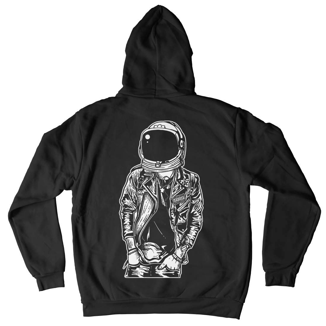 Astronaut Punkster Mens Hoodie With Pocket Space A507