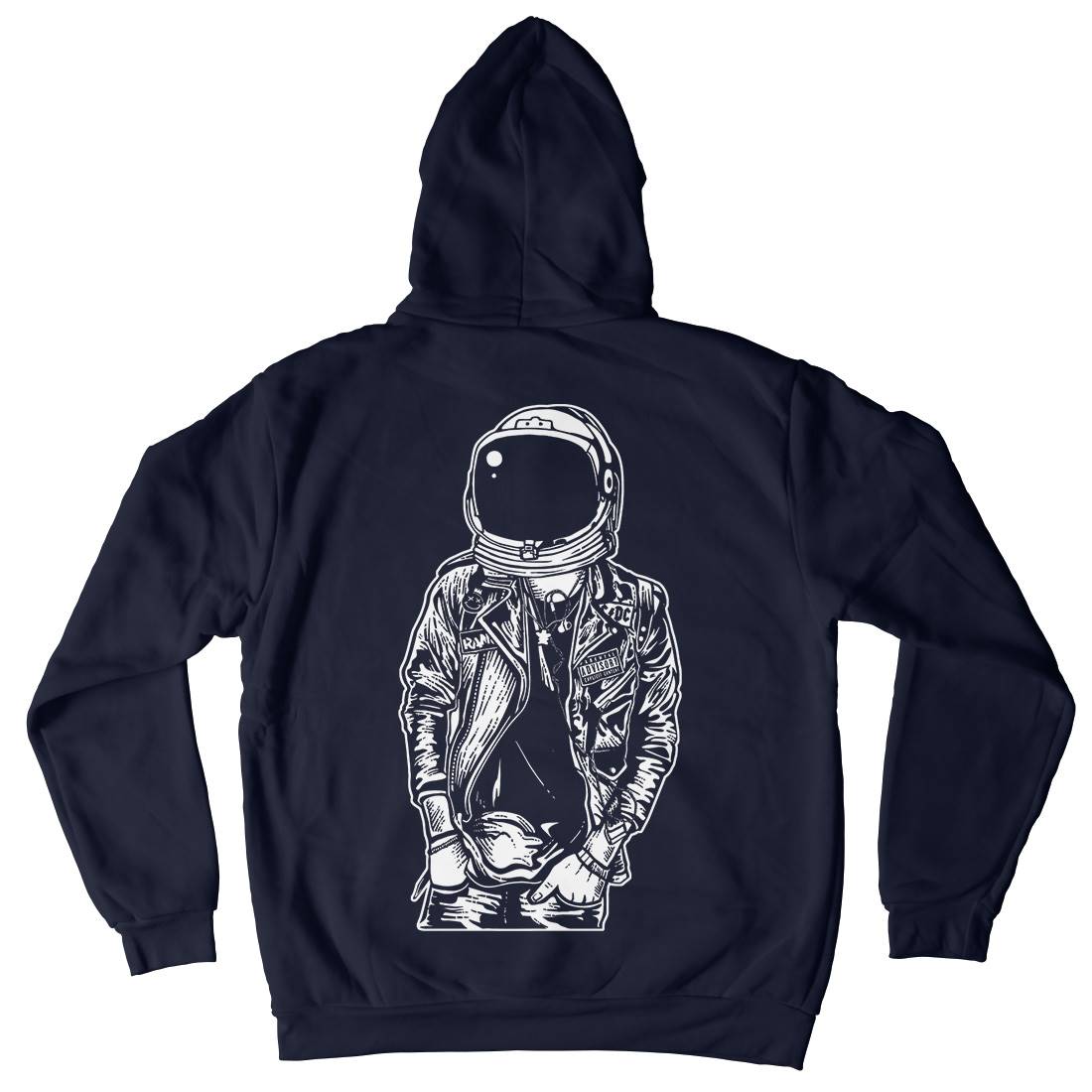 Astronaut Punkster Mens Hoodie With Pocket Space A507
