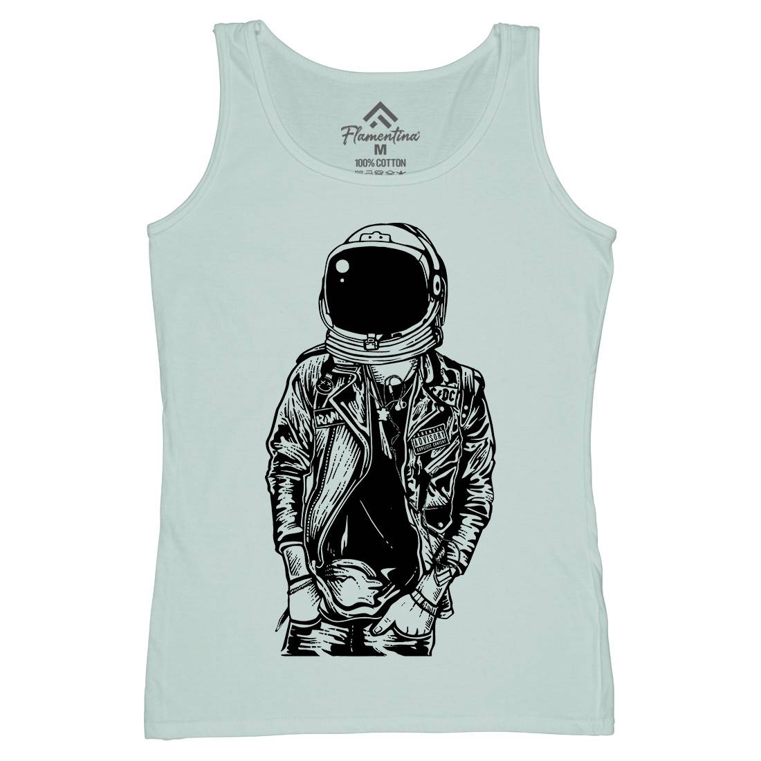 Astronaut Punkster Womens Organic Tank Top Vest Space A507