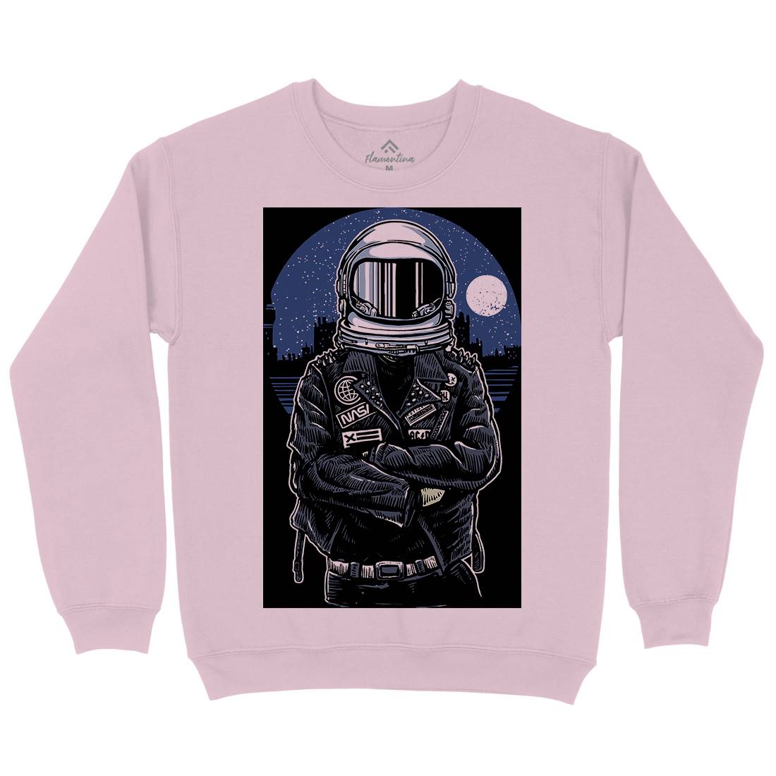 Astronaut Rebel Kids Crew Neck Sweatshirt Space A508