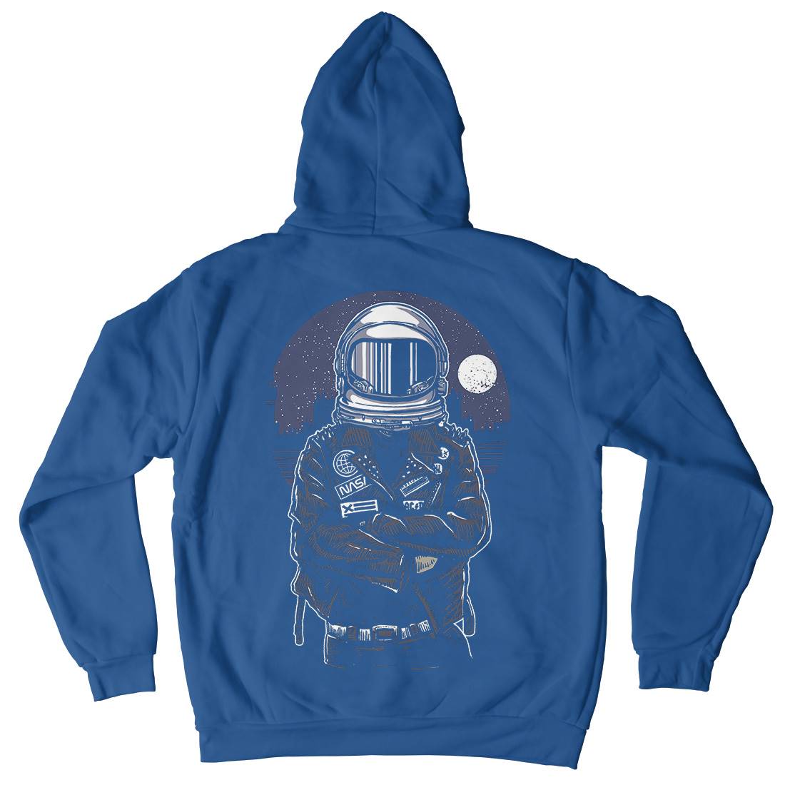 Astronaut Rebel Mens Hoodie With Pocket Space A508