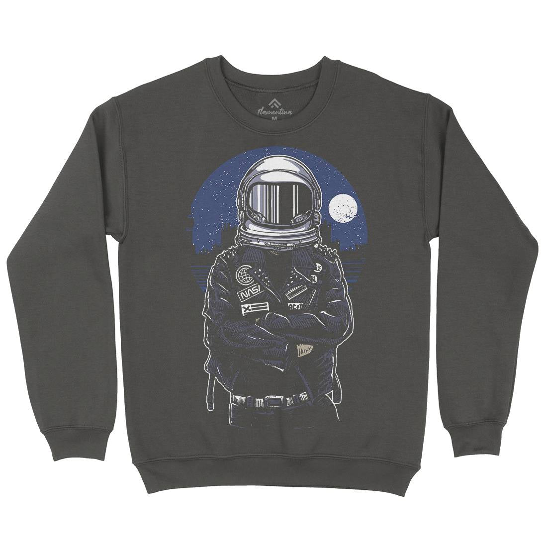 Astronaut Rebel Kids Crew Neck Sweatshirt Space A508