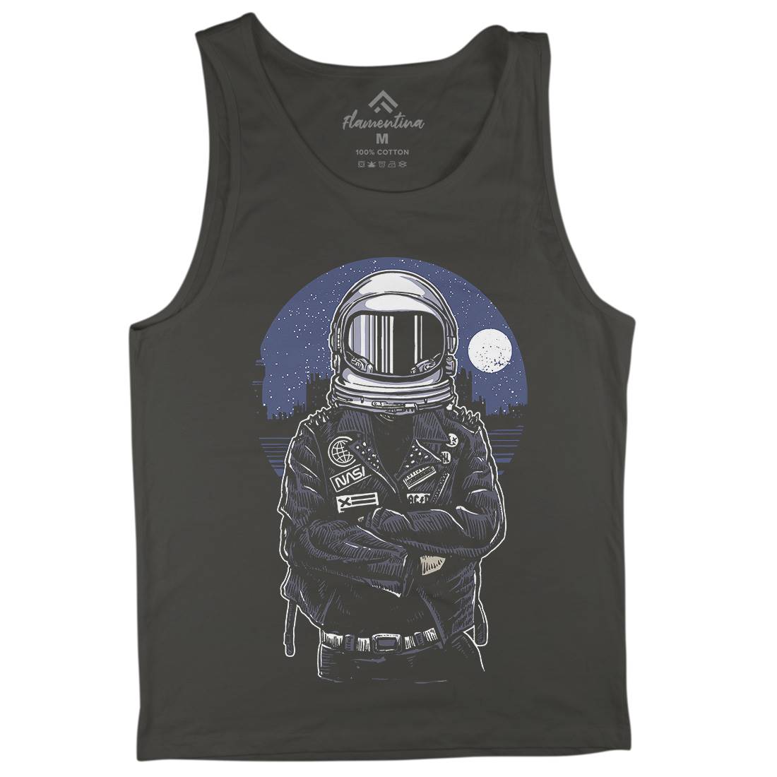 Astronaut Rebel Mens Tank Top Vest Space A508
