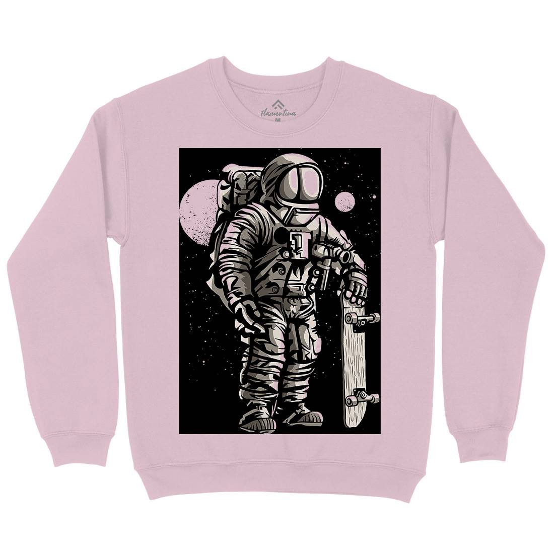 Astronaut Skater Kids Crew Neck Sweatshirt Space A509
