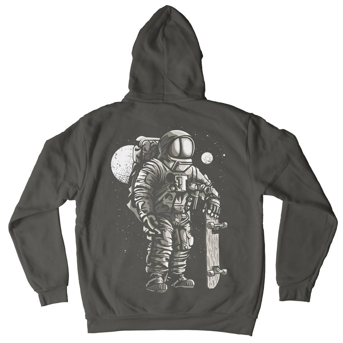 Astronaut Skater Kids Crew Neck Hoodie Space A509