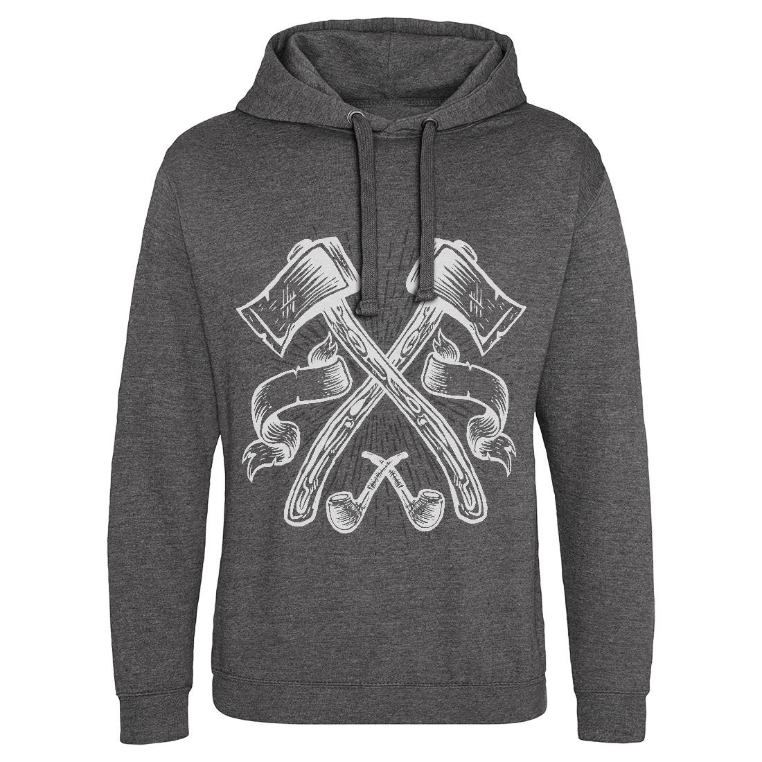 Axes Mens Hoodie Without Pocket Barber A510