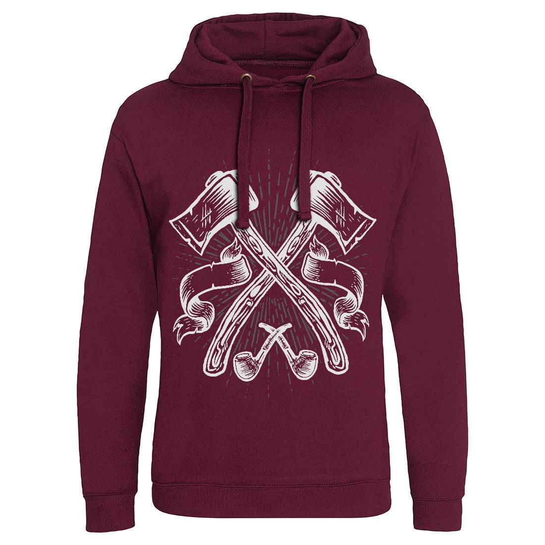 Axes Mens Hoodie Without Pocket Barber A510