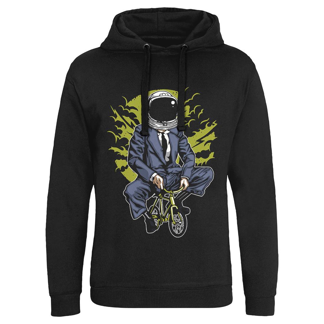 Bike To The Moon Mens Hoodie Without Pocket Space A511