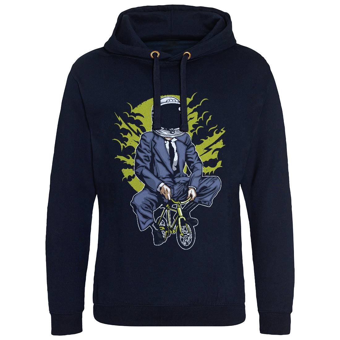 Bike To The Moon Mens Hoodie Without Pocket Space A511