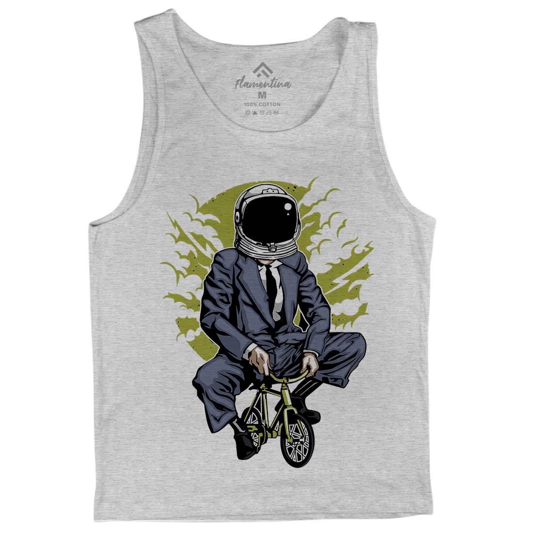 Bike To The Moon Mens Tank Top Vest Space A511