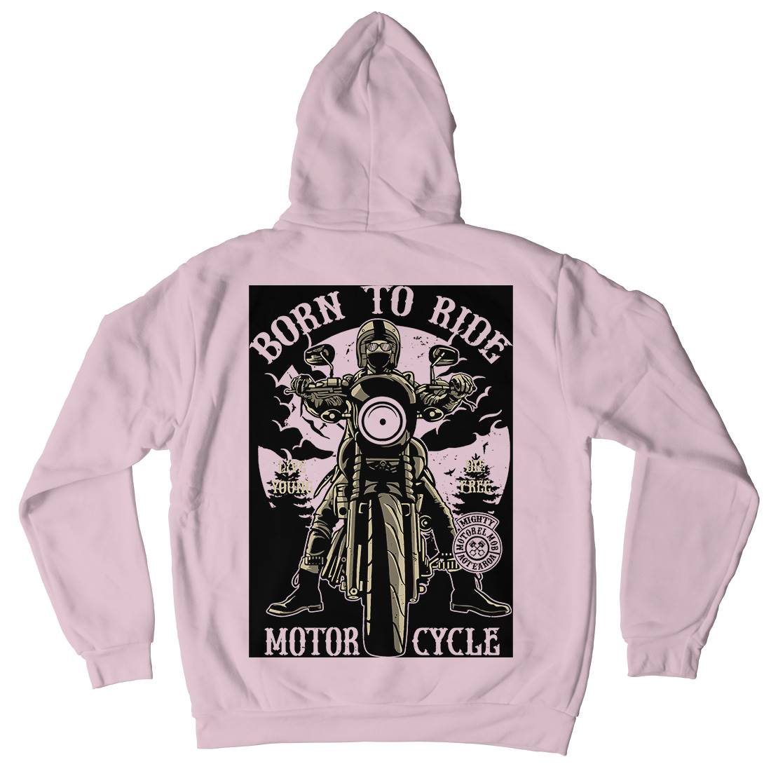 Born To Ride Kids Crew Neck Hoodie Motorcycles A512