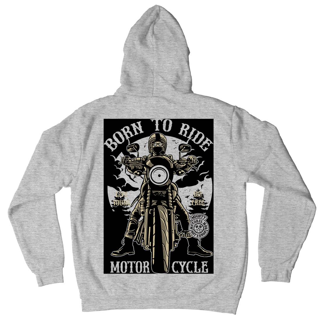 Born To Ride Mens Hoodie With Pocket Motorcycles A512