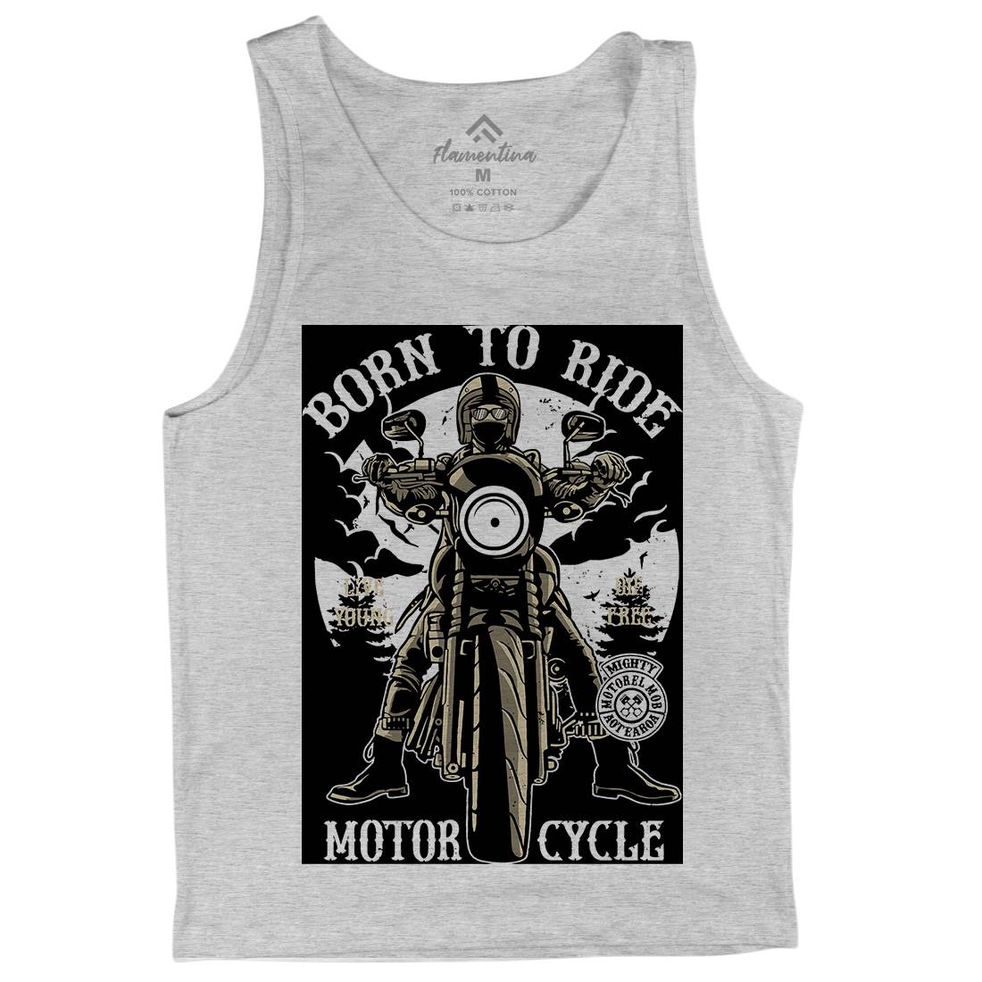 Born To Ride Mens Tank Top Vest Motorcycles A512