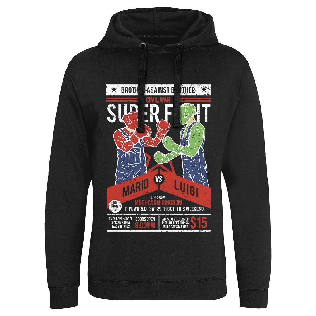 Brother Against Mens Hoodie Without Pocket Geek A514