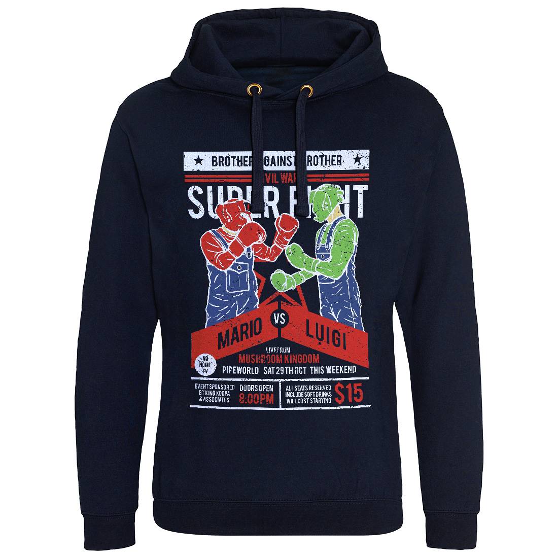 Brother Against Mens Hoodie Without Pocket Geek A514