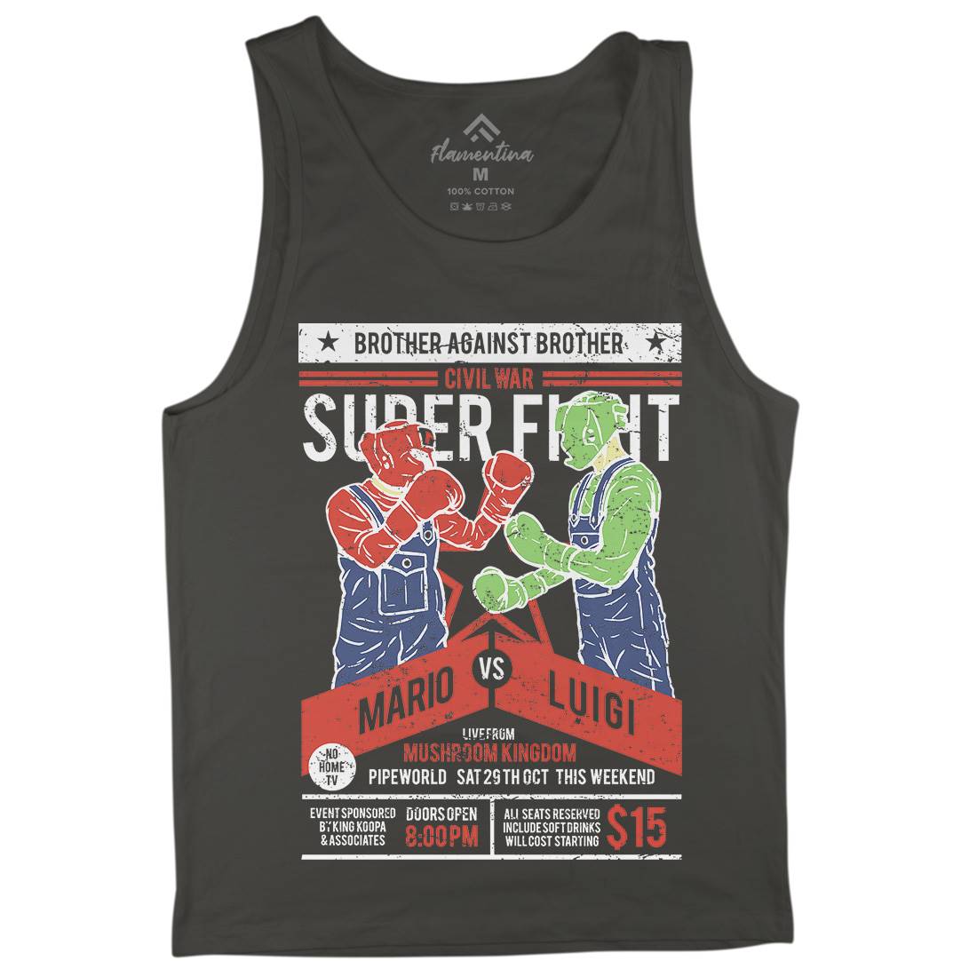 Brother Against Mens Tank Top Vest Geek A514