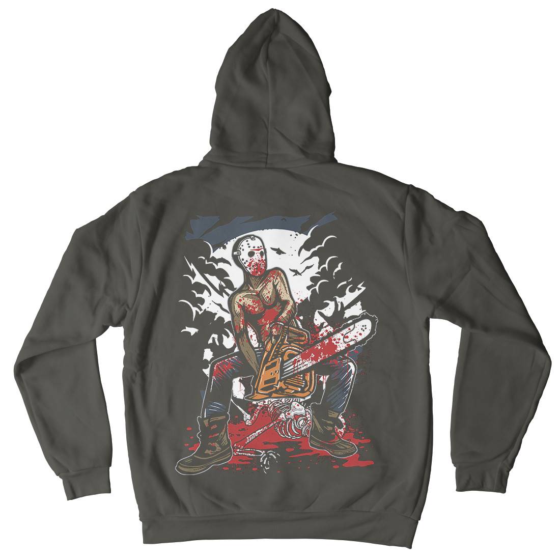 Chainsaw Killer Mens Hoodie With Pocket Horror A515