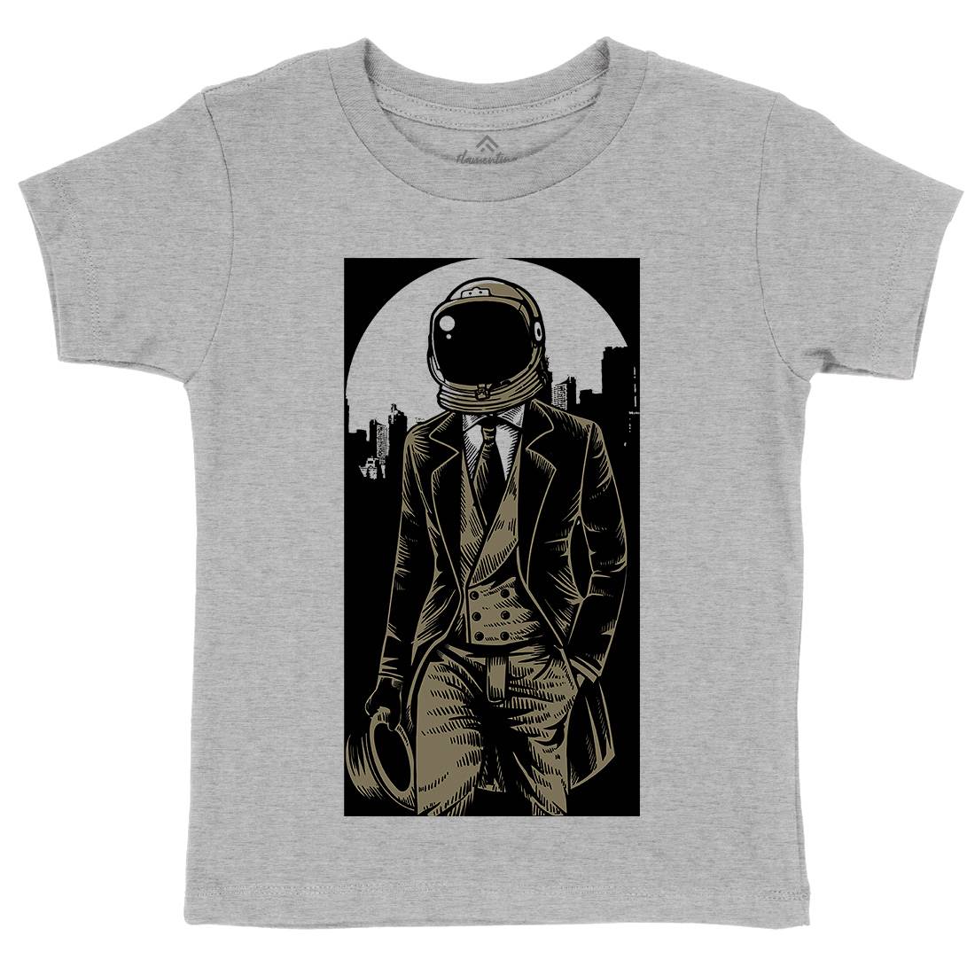 Classic Astronaut Kids Crew Neck T-Shirt Space A516